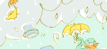 雨の風の絵